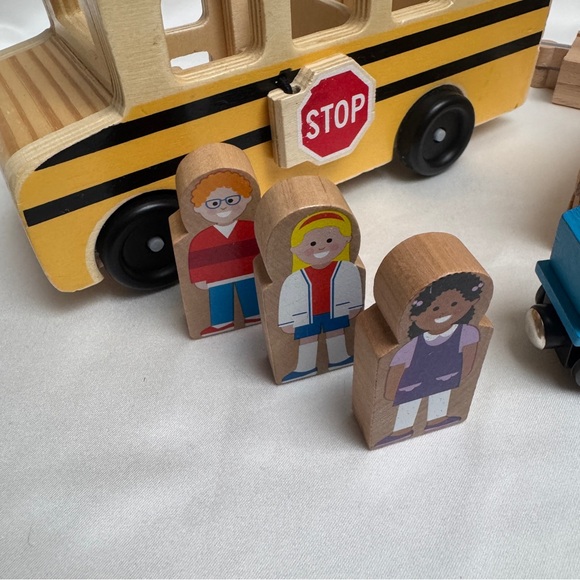 Melissa & Doug School Bus & Train Set - Picture 5 of 7